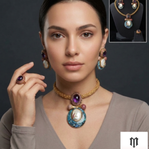 Turkish choker with ring