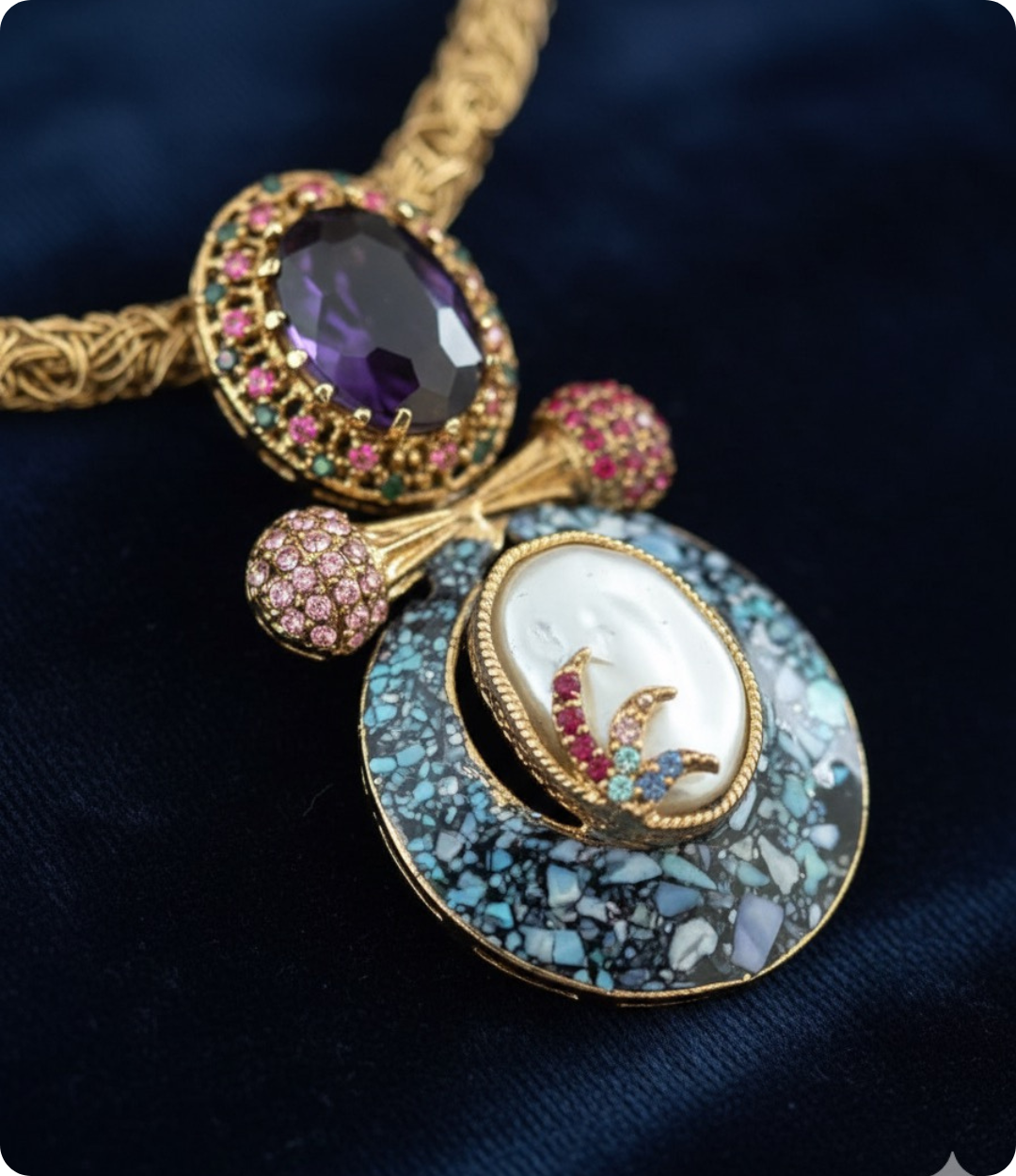 Turkish choker with ring - Image 3