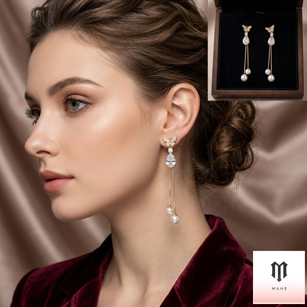 Butterfly String Earrings