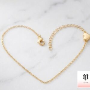 The Dainty Heart Gold Anklet