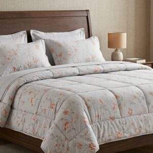 Blossom Mist Quilted Comforter & Bedding Set