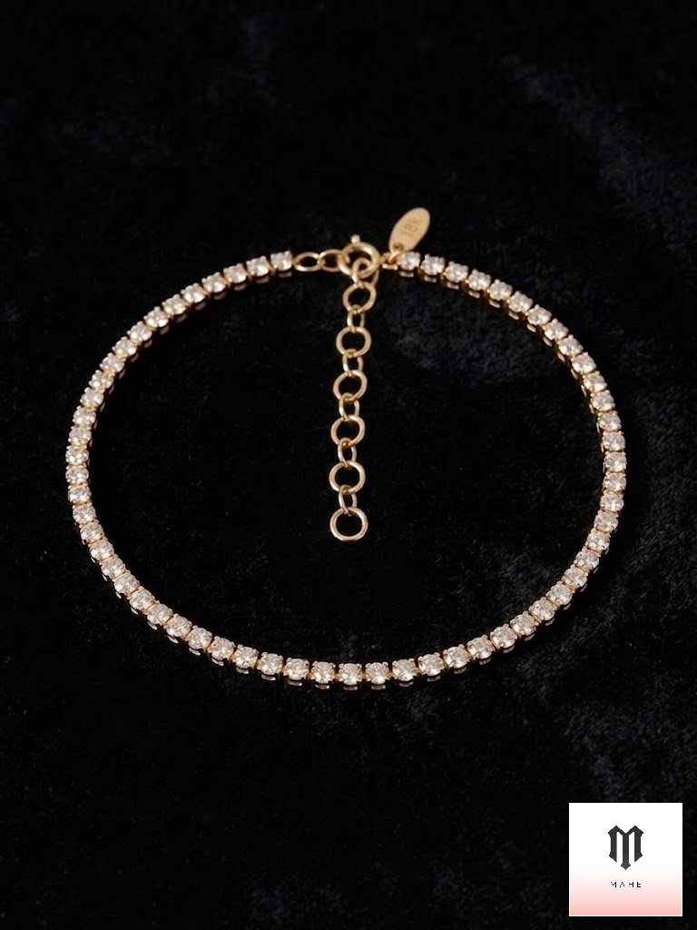 Crystal Tennis Anklet